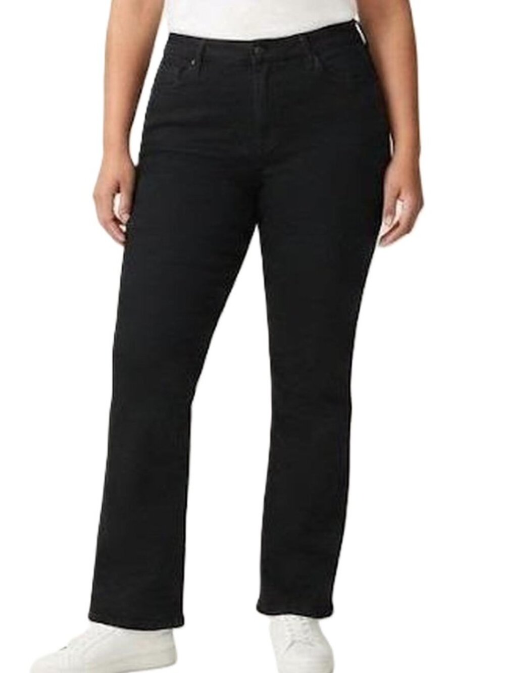 NYDJ Not Your Daughters Jeans Barbara Bootcut Lift and Tuck Black Jeans Women 10